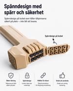 Tältpinnehammare med integrerat magasin