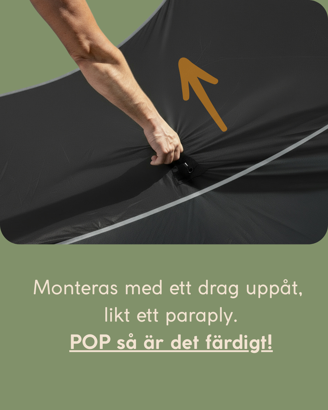 Smart popup vindskydd