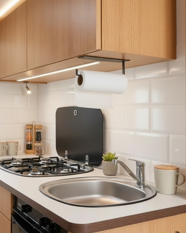 Hushållspappershållare (metall)