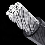 Stålkabel med kabellåsning för säkring i husbil, husvagn och camping.